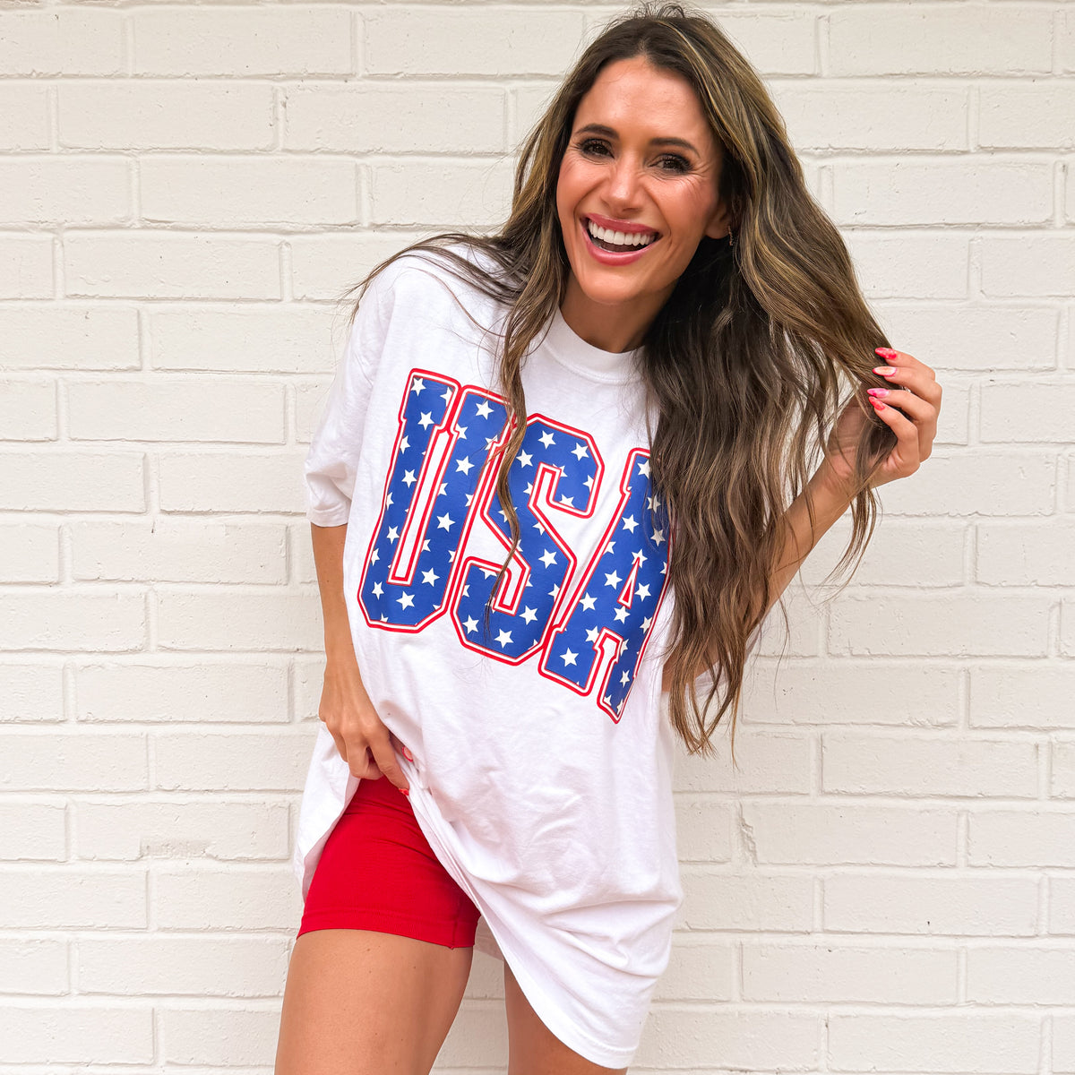 USA, Patriotic, Stars, Varsity Stripes, Independence Day, 4th Of July T-shirt