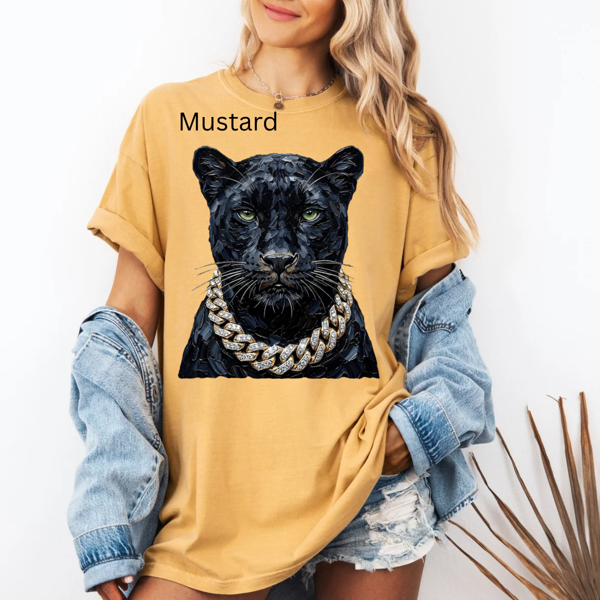 Glam Panther , Bling, Boujee, Leopard, Preppy Animal, Hunting Season Tshirt
