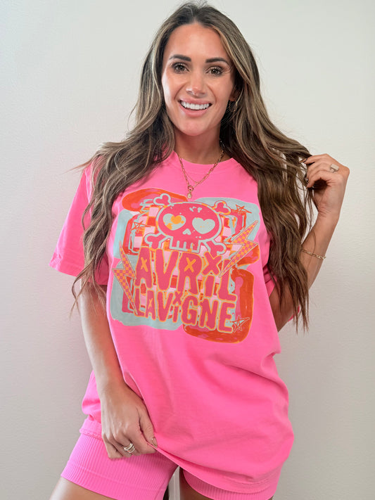Neon Avr!l Band Tshirt