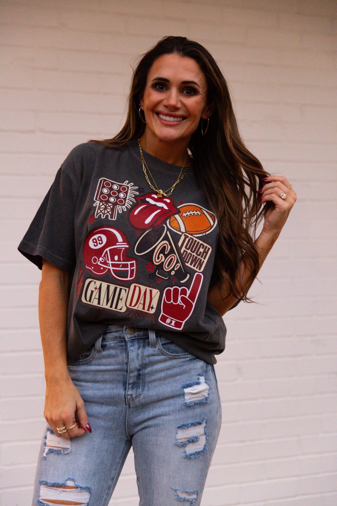 Vintage Football Gameday Tshirt