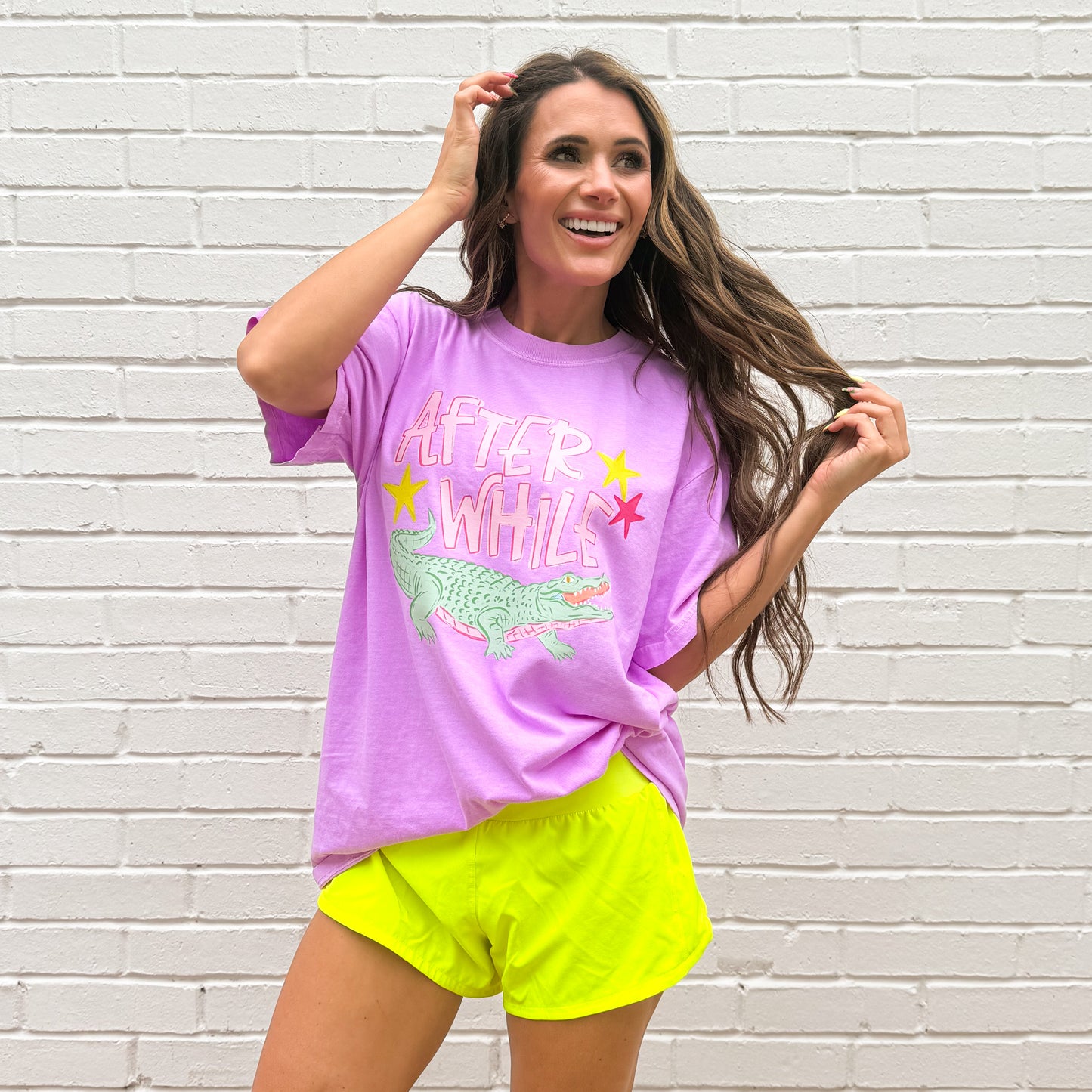 After While Crocodile, Trending, Catch Phrase, Respect The Locals, Girly, Boutique Tshirt