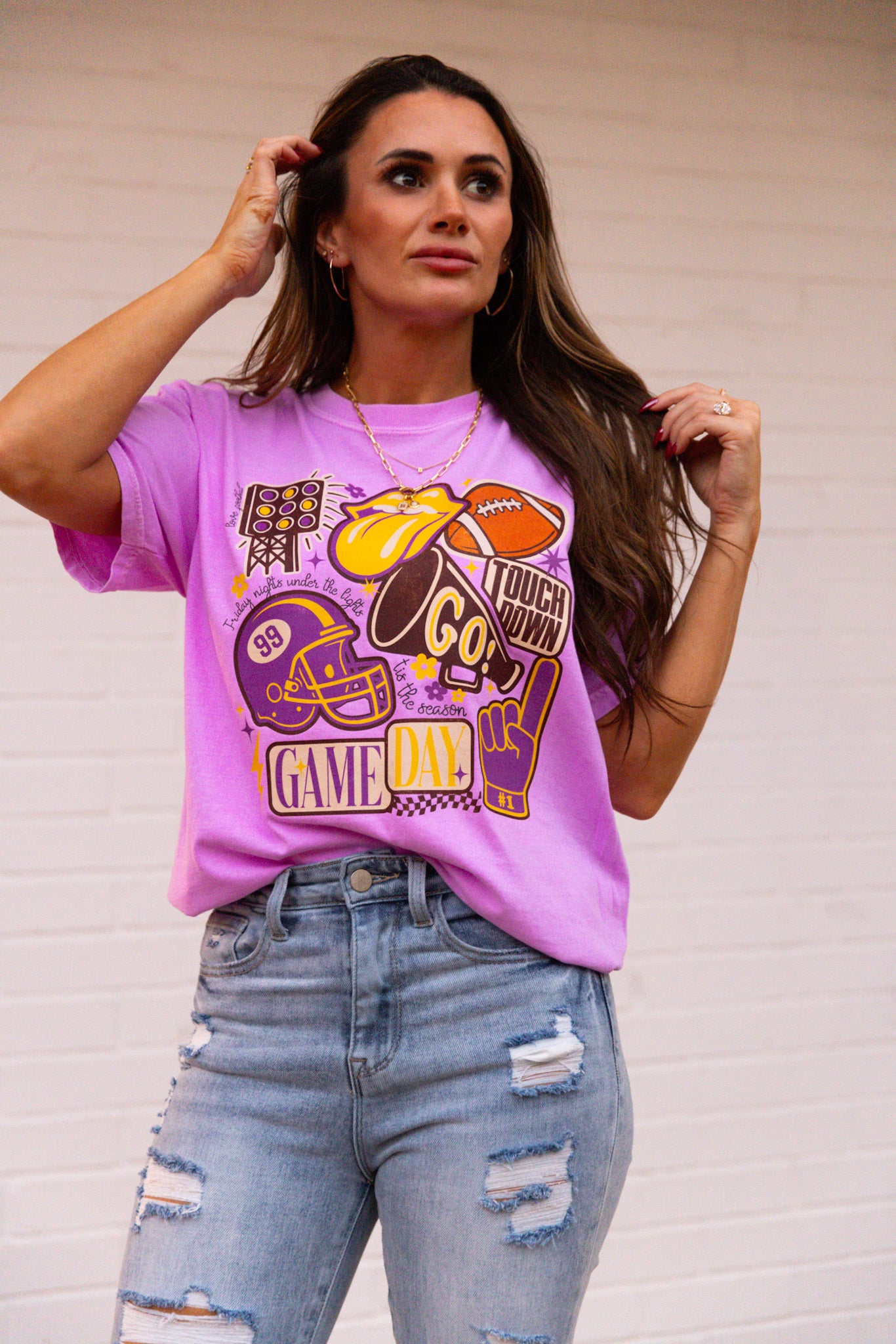Vintage Football Gameday Tshirt