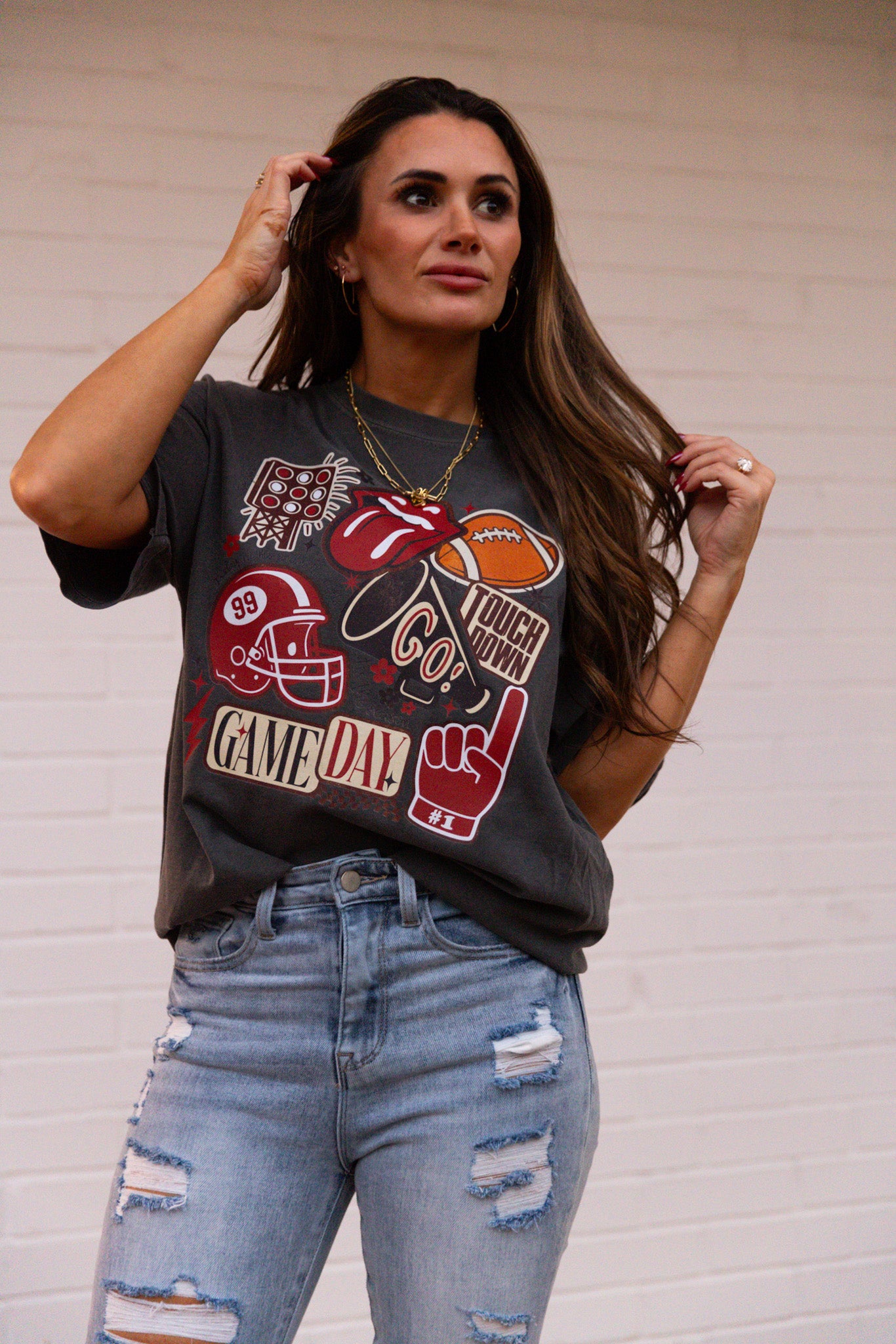 Vintage Football Gameday Tshirt