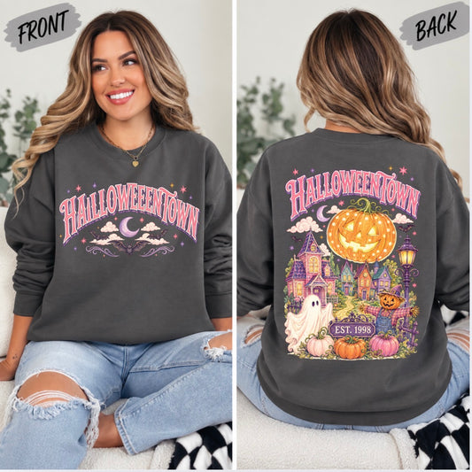Starlight Halloween, spooky, cute Halloween, pink Halloween, Trendy Halloween sweatshirt