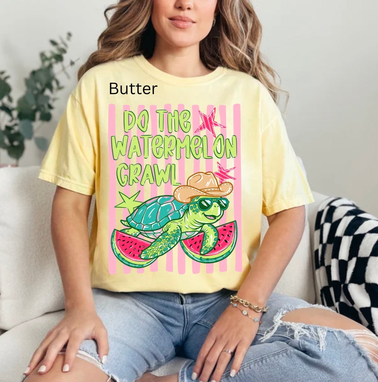 Do the Watermelon Crawl, Striped Turtle Summer, Preppy Turtle, Summer Fruit, Cowboy Turtle, Vacation, Turtle T-shirt