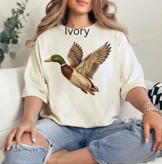 Vintage Flying Mallard Duck, Mallard Duck, Flying Mallard, Retro Duck Hunting png, Hunting Season Sublimation Design