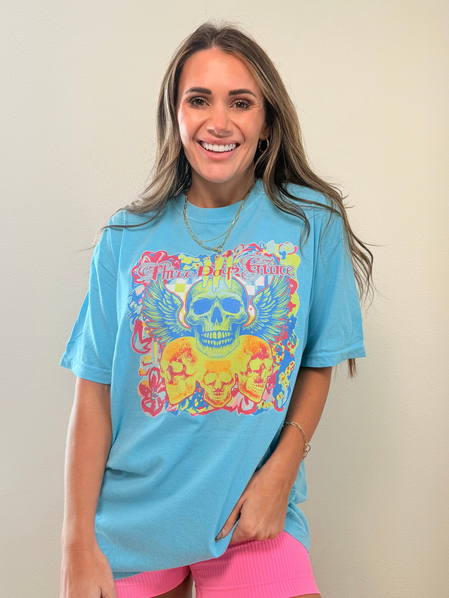 Neon Thr33 d@ys Band Tshirt