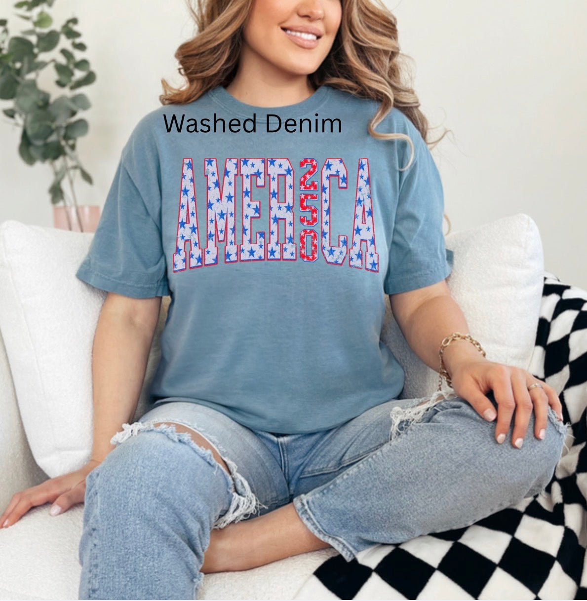 America 250 Anniversary, Patriotic, 4th Of July, Patriotic Summer, USA, Trendy Patriotic T-shirt