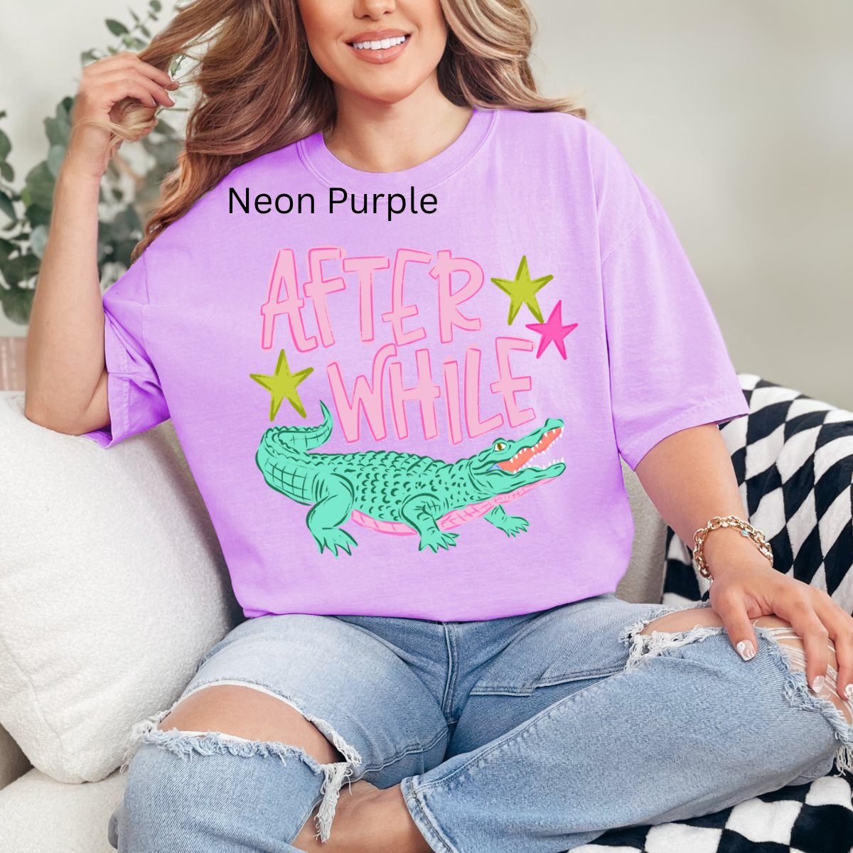After While Crocodile, Trending, Catch Phrase, Respect The Locals, Girly, Boutique Tshirt