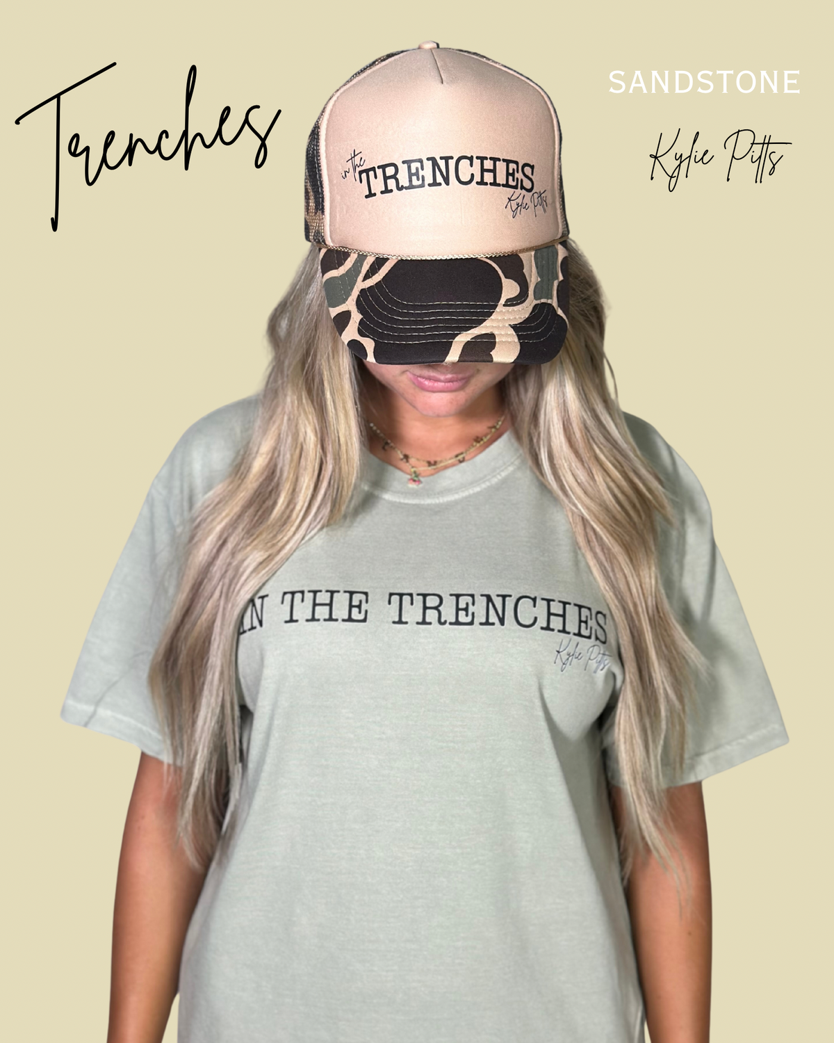 Kylie Pitts In the Trenches Tshirt (website) – Bailey Made Tee's & Boutique