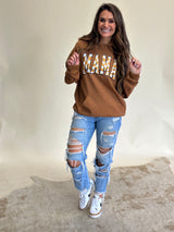 Retro Rust Mama Hoodie Sweatshirt