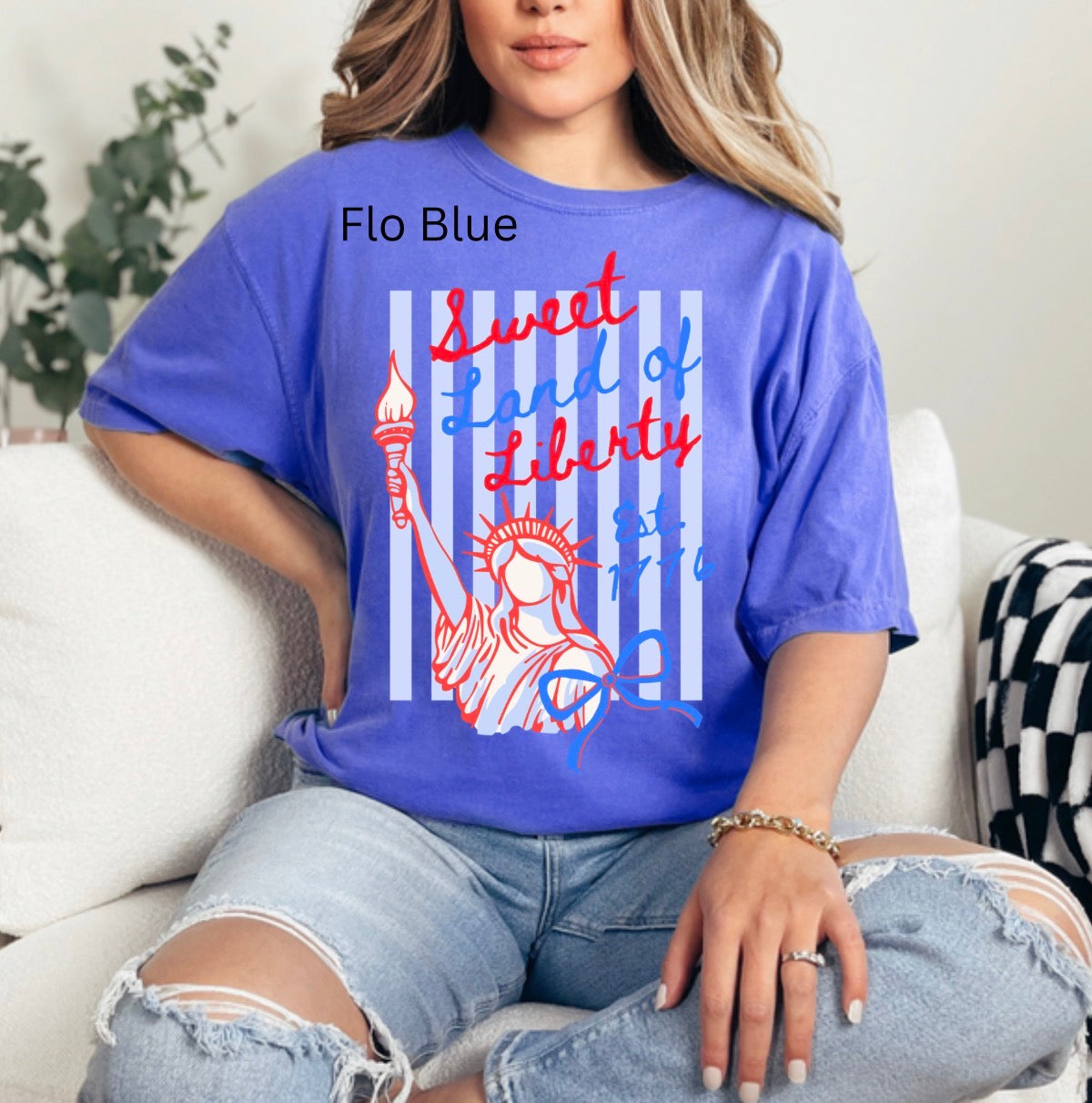 Sweet Land Of Liberty, 4th Of July, Patriotic, Independence Day, Summer T-shirt