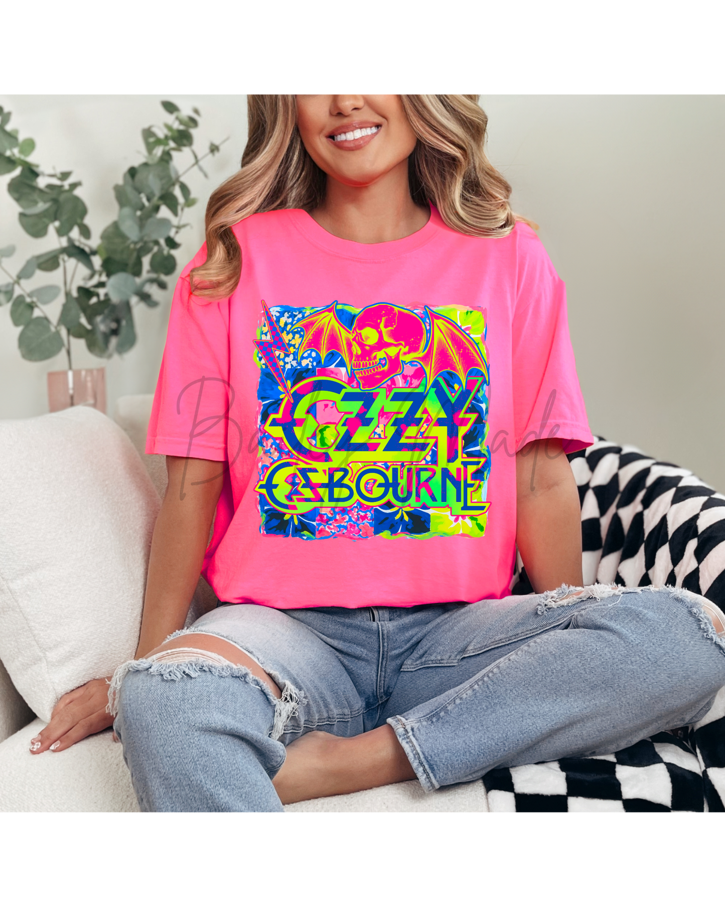 Neon 0zzy Band Tshirt