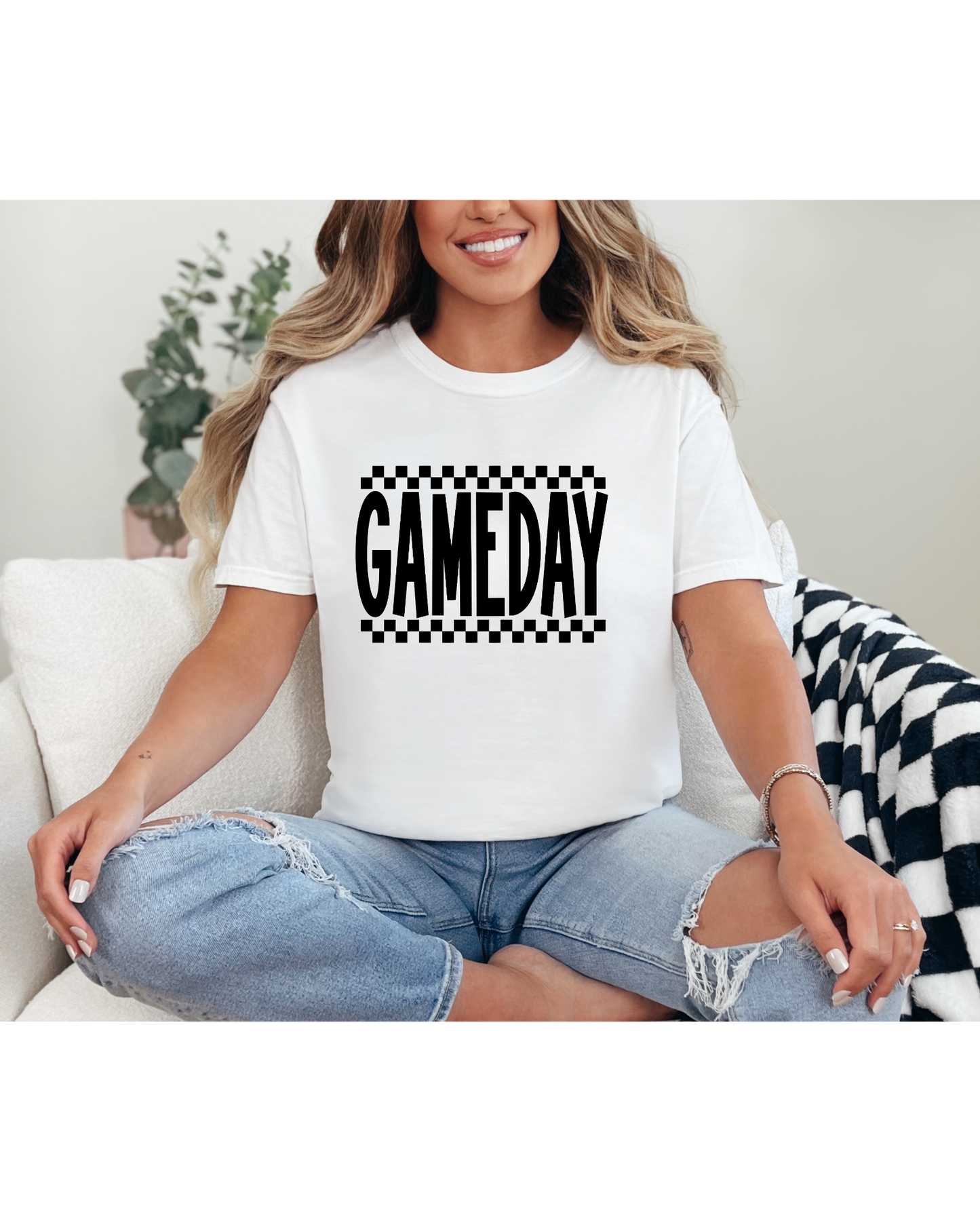 Pick Your Color Checkered Game Day Tshirt