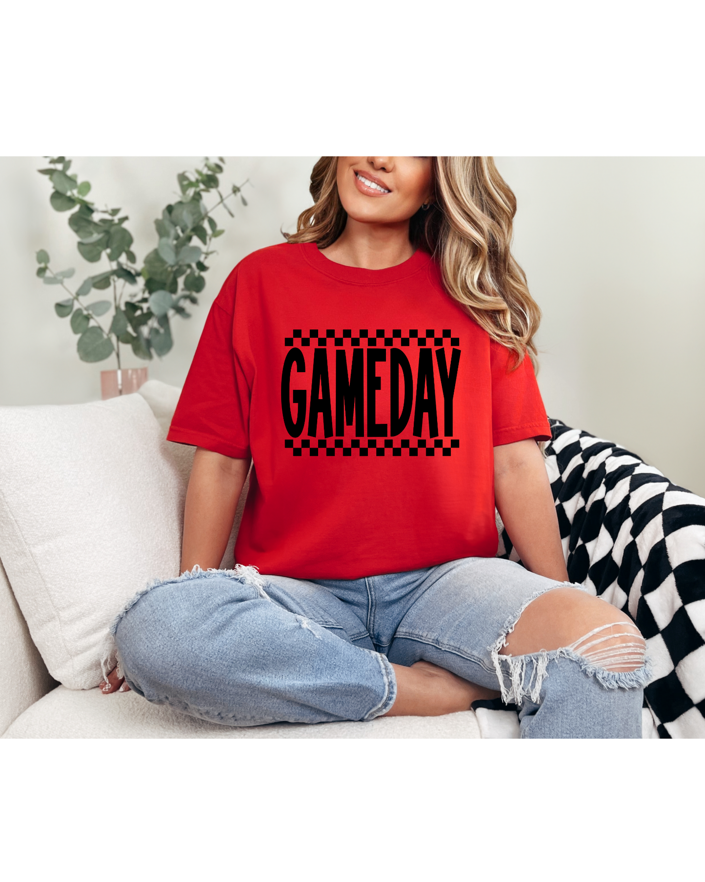Pick Your Color Checkered Game Day Tshirt