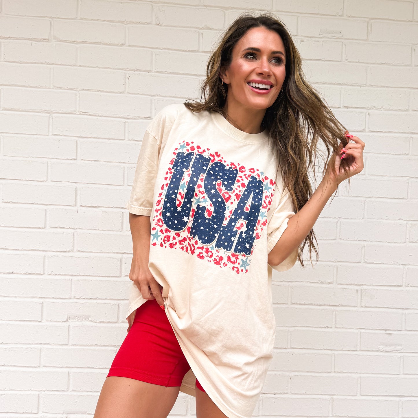 Retro USA, Distressed Leopard USA, Preppy 4TH Of July, Vintage USA, Leopard Print Patriotic America, Memorial Day T-shirt