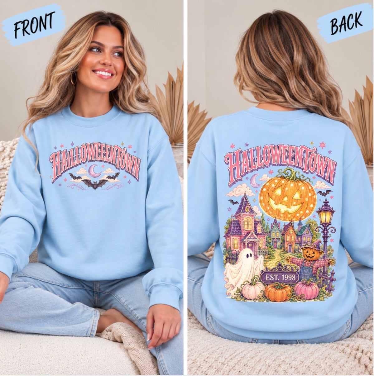 Starlight Halloween, spooky, cute Halloween, pink Halloween, Trendy Halloween sweatshirt