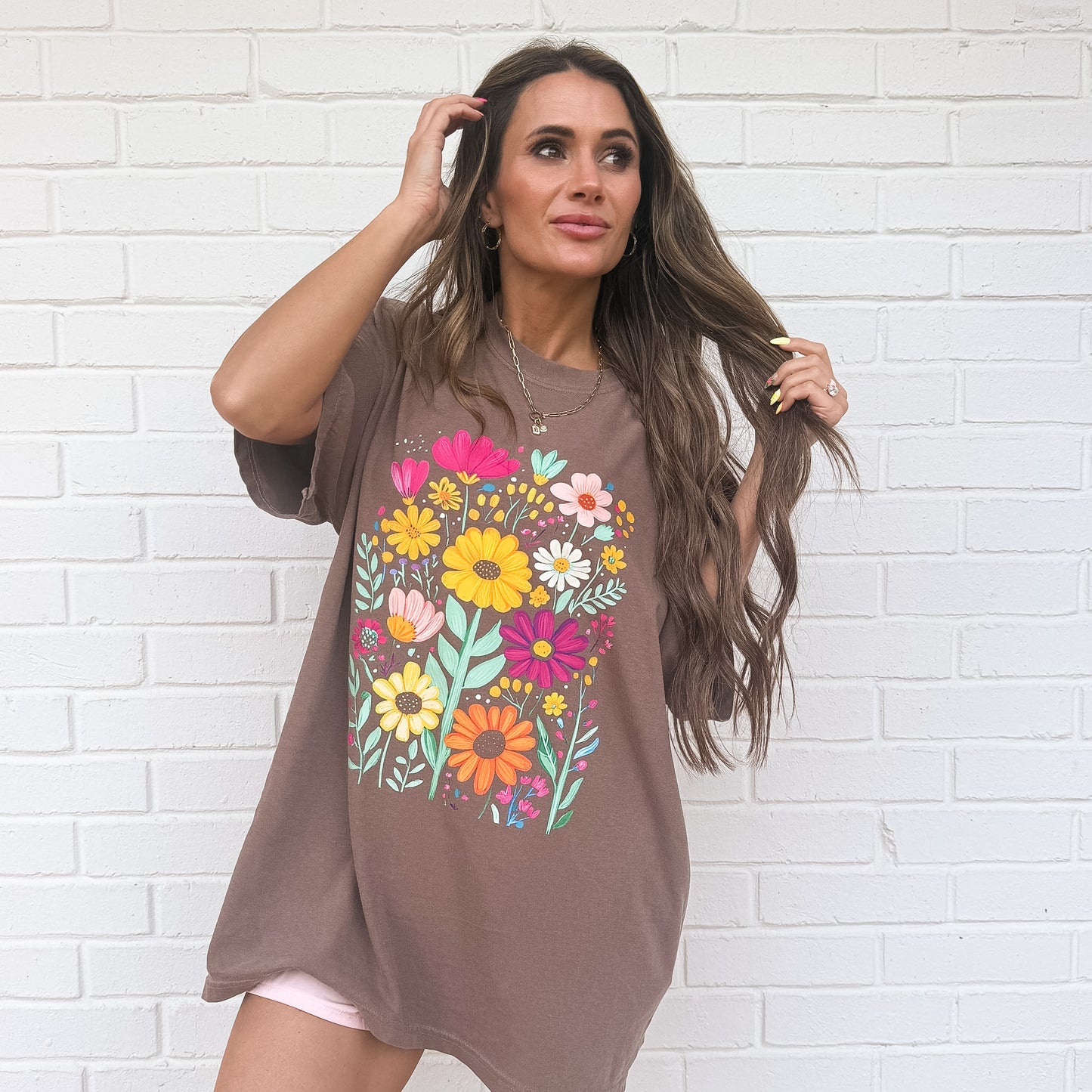 Preppy Floral Brushstroke, Boho Floral, Floral Mama, Summer Vibes, Spring Flowers, Wildflower, Boho Summer Tshirt