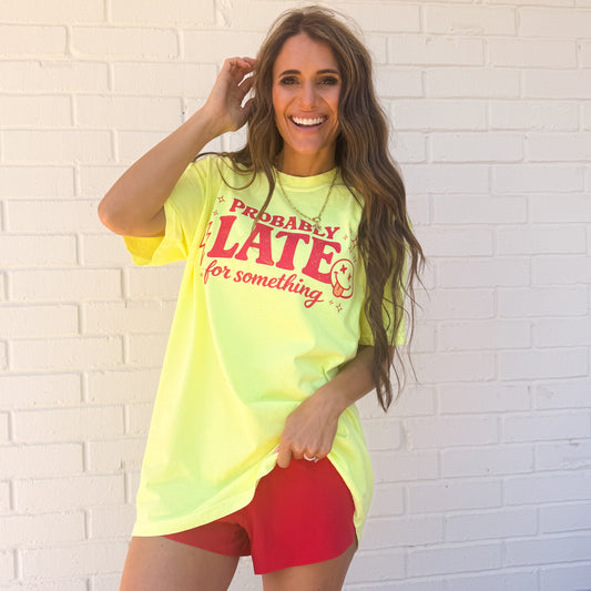 Probably Late For Something, Funny, Retro, Sarcastic T-shirt (Website)