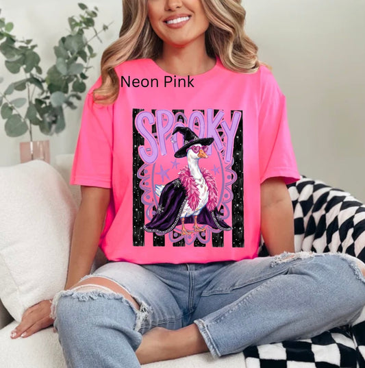 Spooky Goose, Girly Halloween, Goose Halloween, Trendy Halloween T-shirt