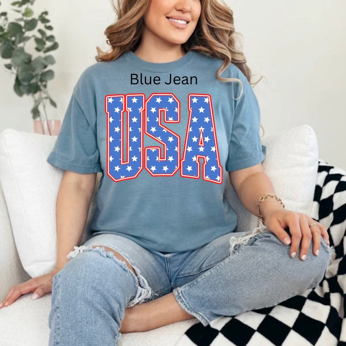 USA, Patriotic, Stars, Varsity Stripes, Independence Day, 4th Of July T-shirt