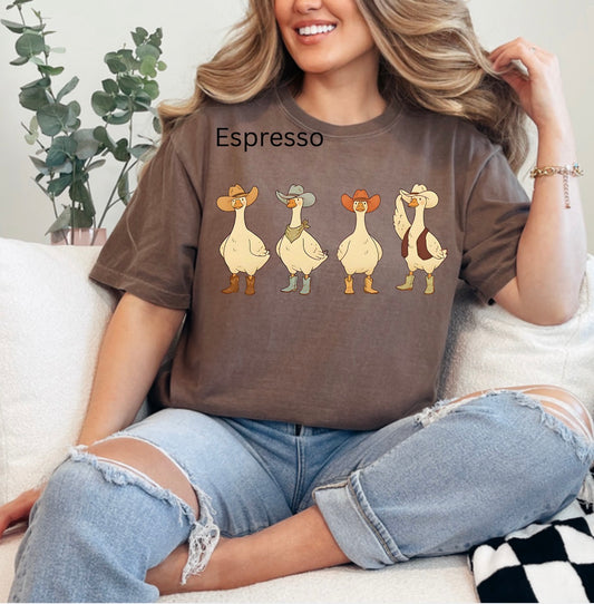 Western Goose, Cowboy Geese, Funny Animal, Trendy Animal T-shirt