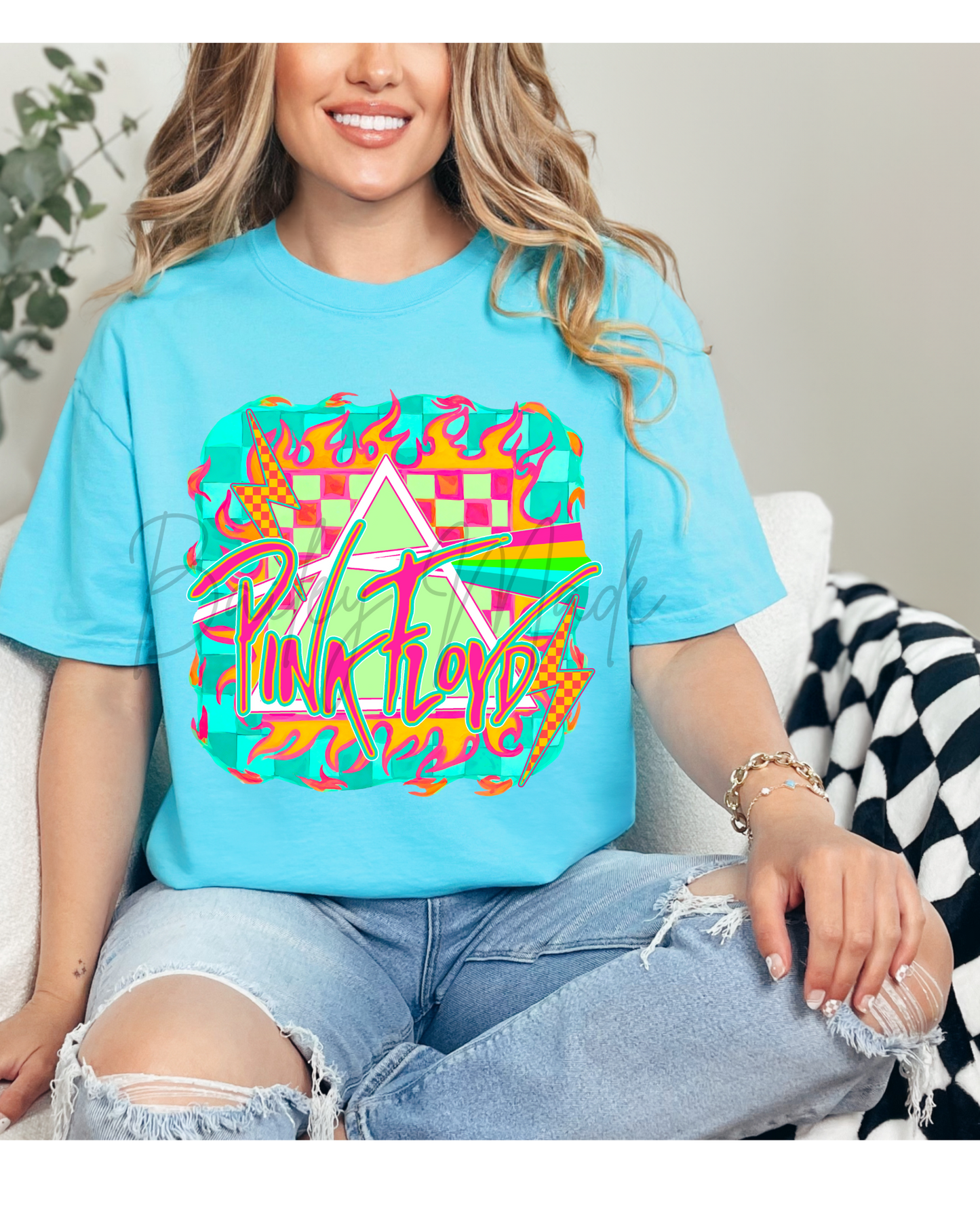 Neon Fl0yd Band Tshirt