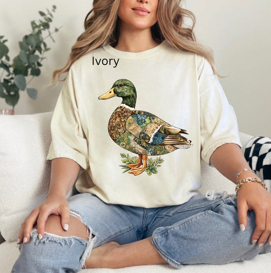 Mallard Duck Patchwork, Duck Hunting, Duck Hunter, Mallard Duck, Cute, Hunting Season, Trendy Duck T-shirt