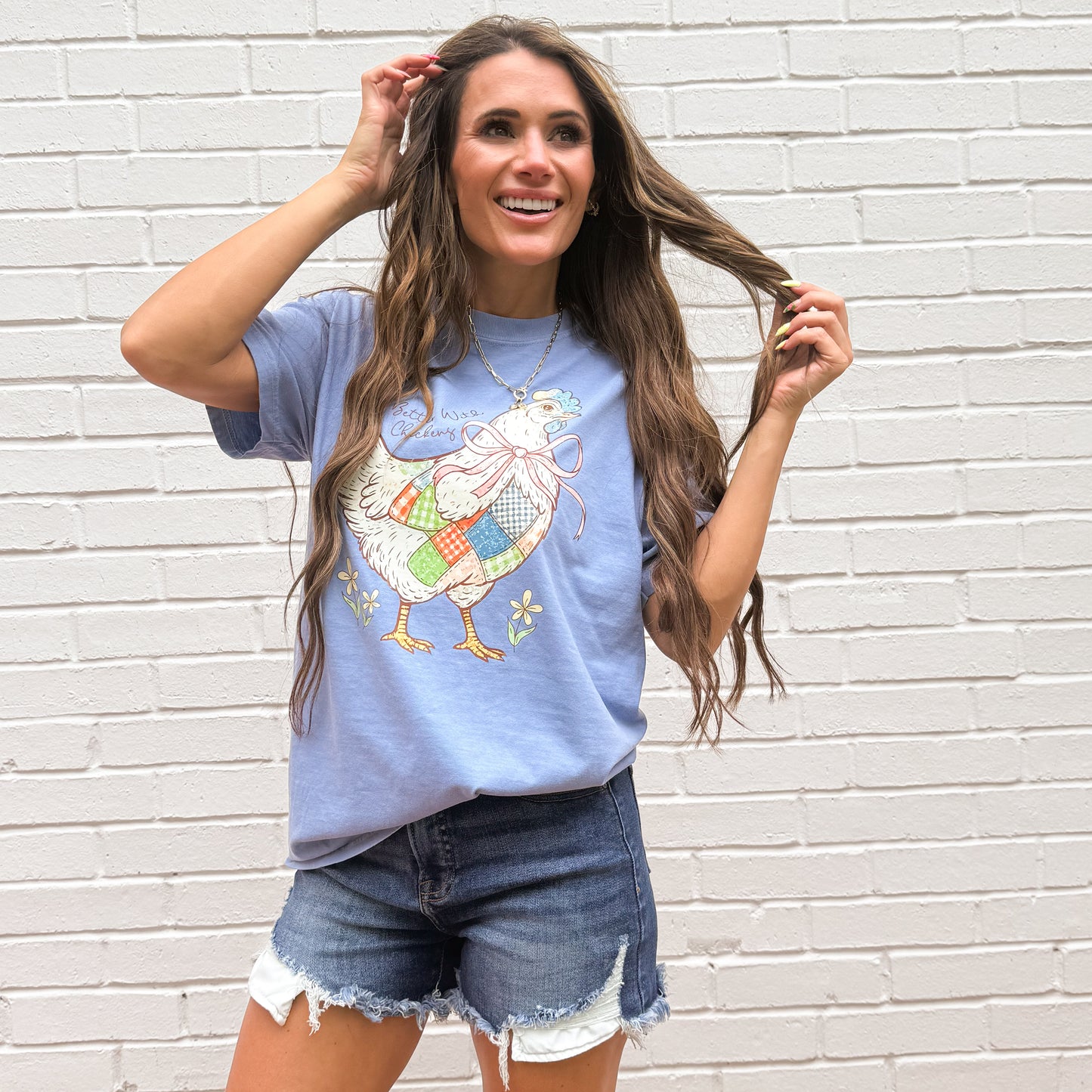 Life Better With Chicken, Wildflower Chicken, Chicken Lover, Chicken T-shirt