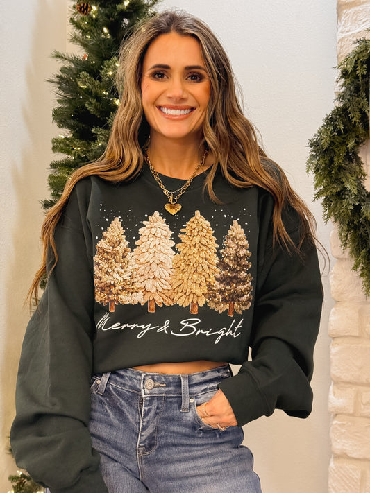 Faux Yarn Christmas Trees, Merry and Bright , Merry Christmas, Yarn Crochet Xmas Tree, Christmas