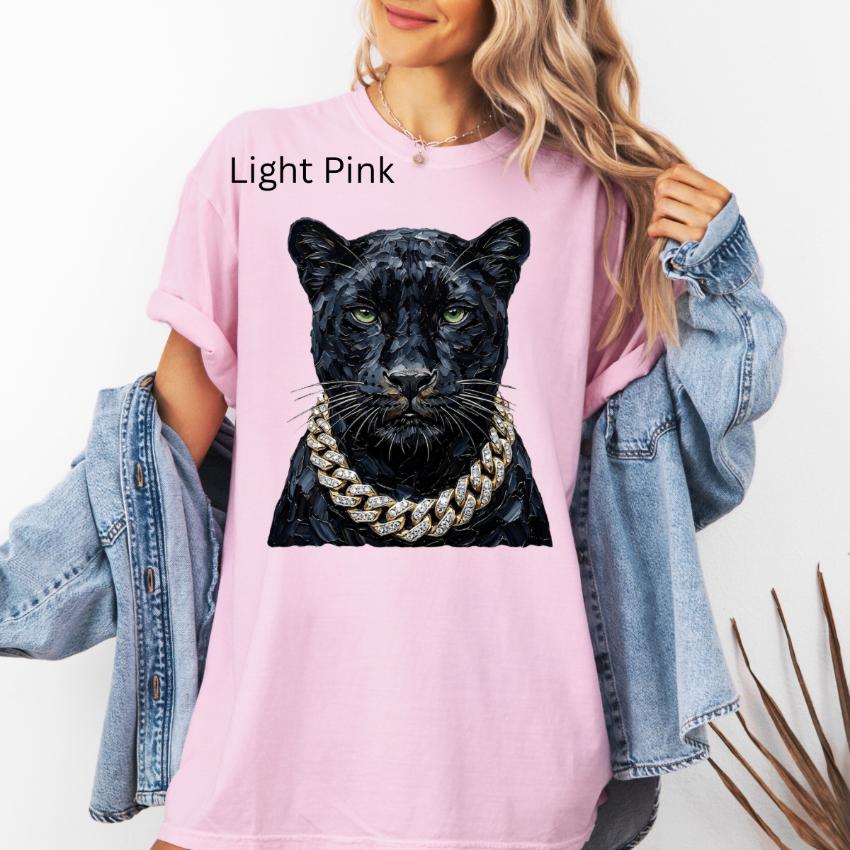 Glam Panther , Bling, Boujee, Leopard, Preppy Animal, Hunting Season Tshirt