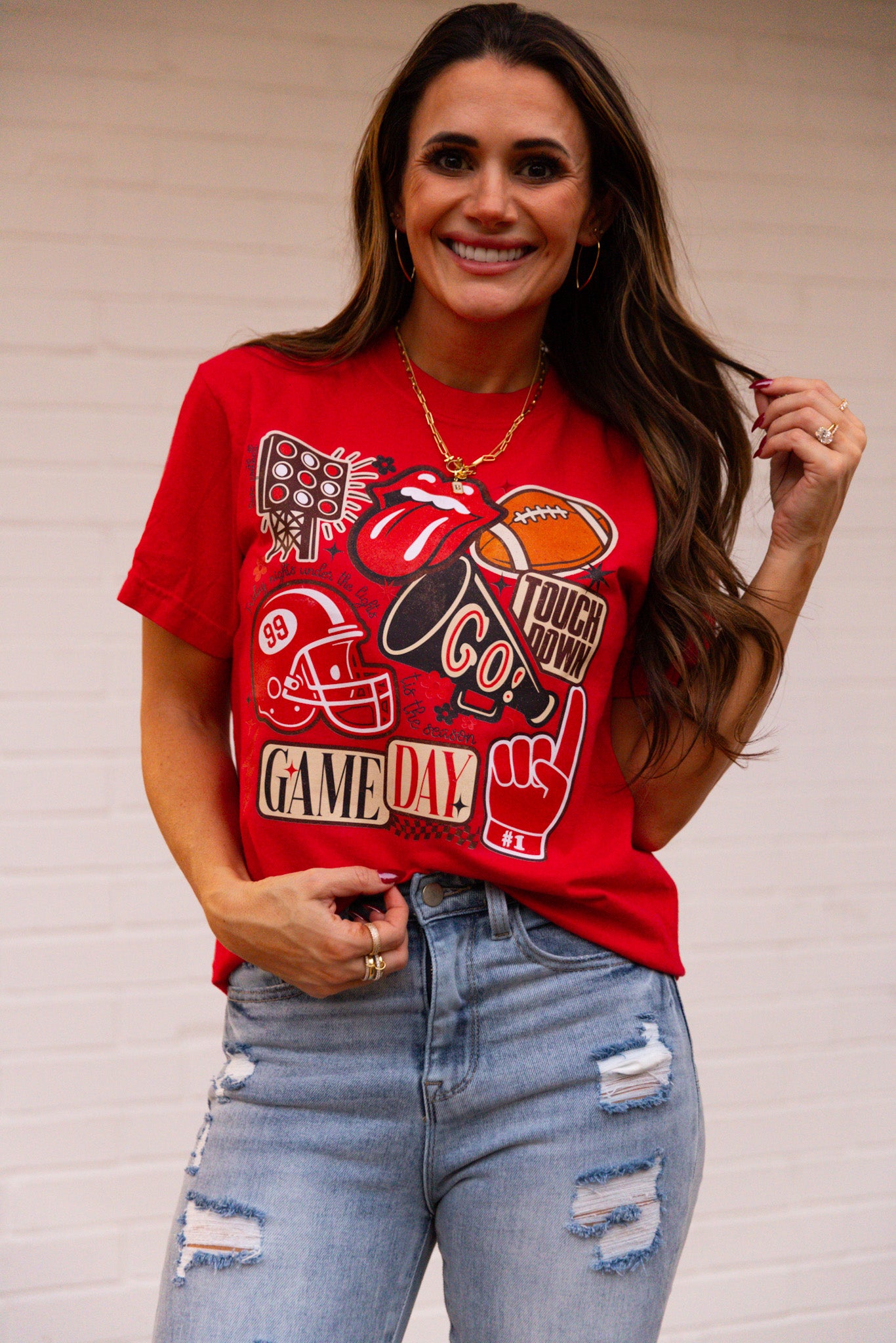 Vintage Football Gameday Tshirt