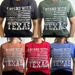 Stand with Texas Flag Tshirt