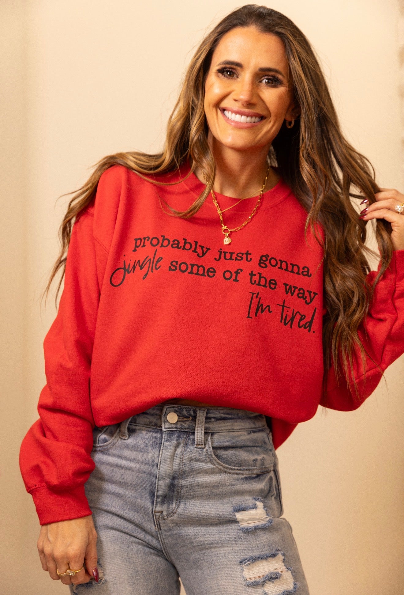 Jingle some of the way holiday sweatshirt