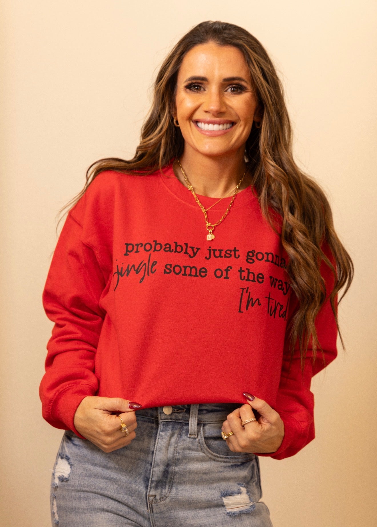 Jingle some of the way holiday sweatshirt