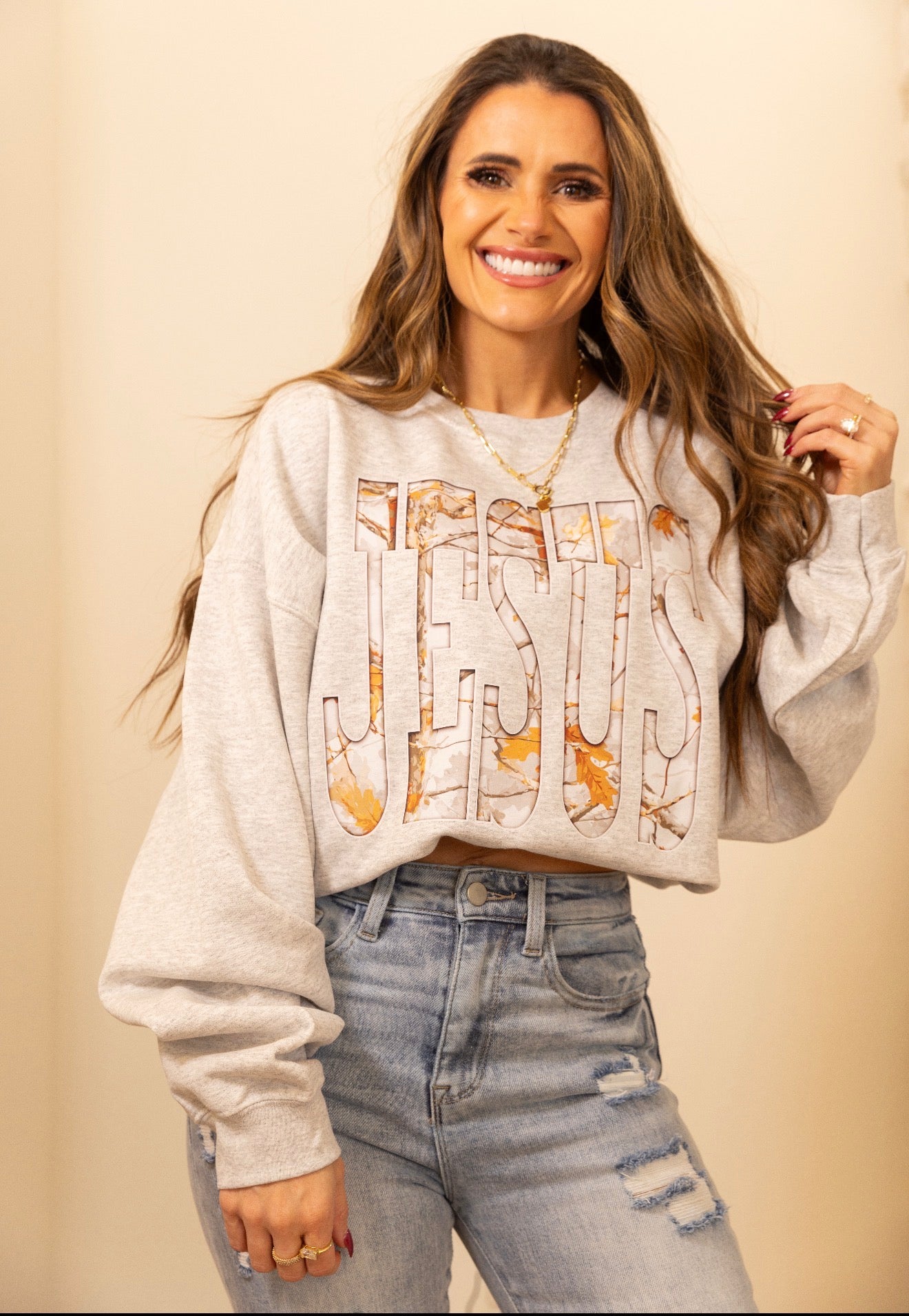 Camo Jesus Sweatshirt