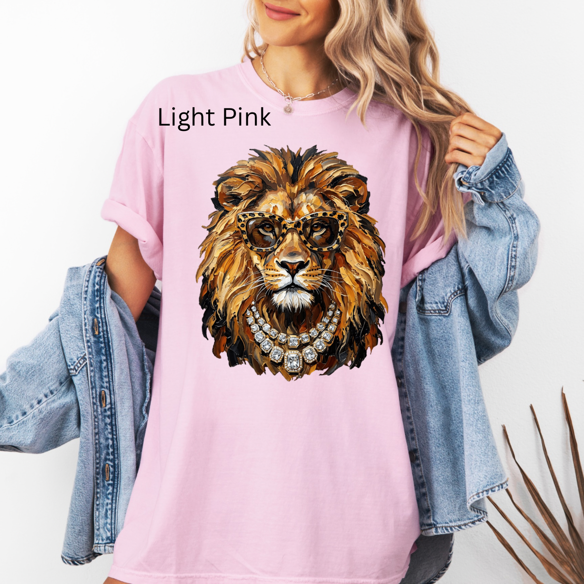 Glam lion, Bling, Boujee, Leopard, Preppy Animal, Hunting Season
