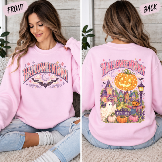 Starlight Halloween, spooky, cute Halloween, pink Halloween, Trendy Halloween sweatshirt