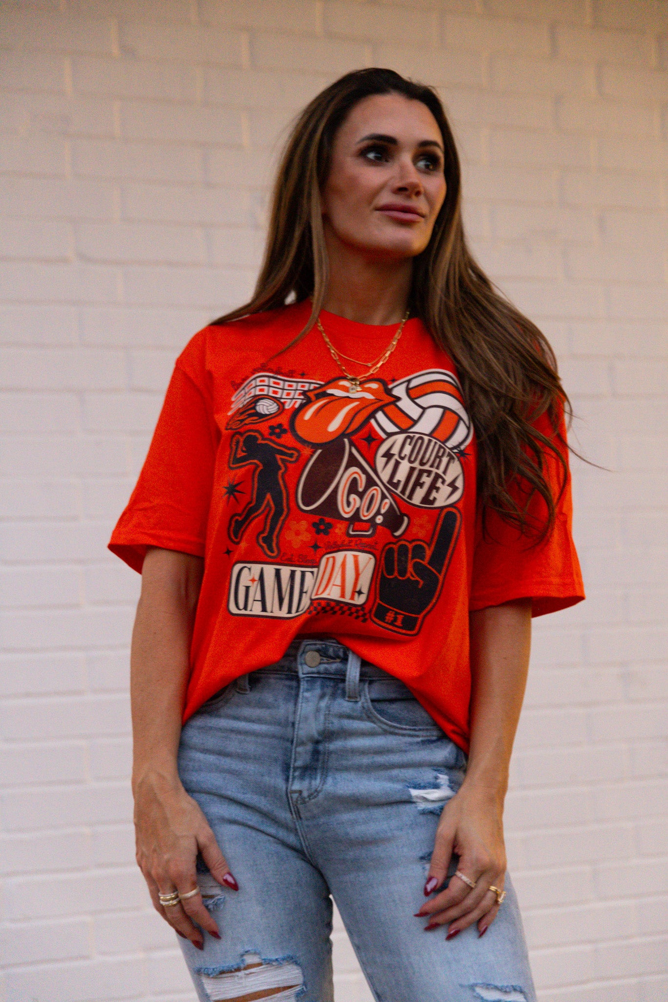 Vintage Volleyball Gameday Tshirt