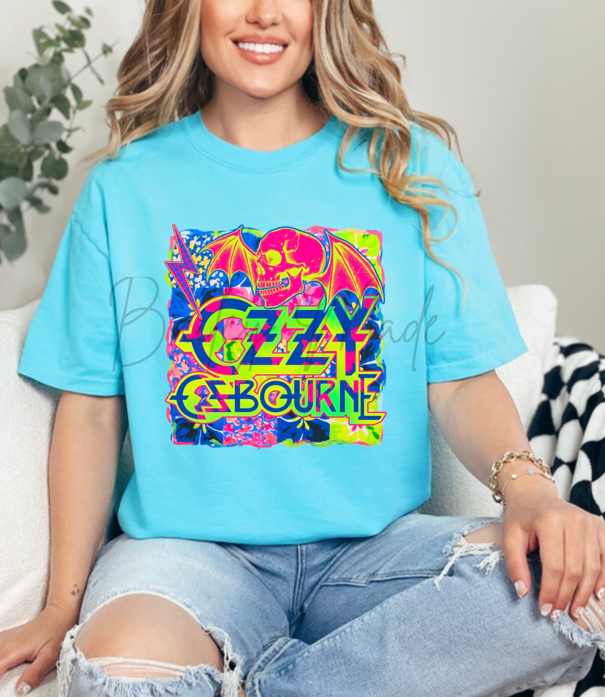 Neon 0zzy Band Tshirt