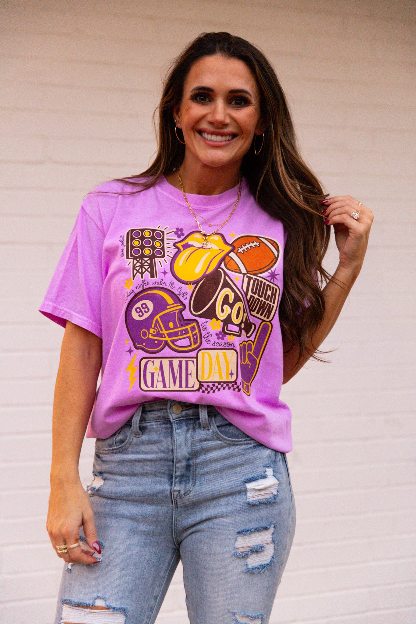 Vintage Football Gameday Tshirt