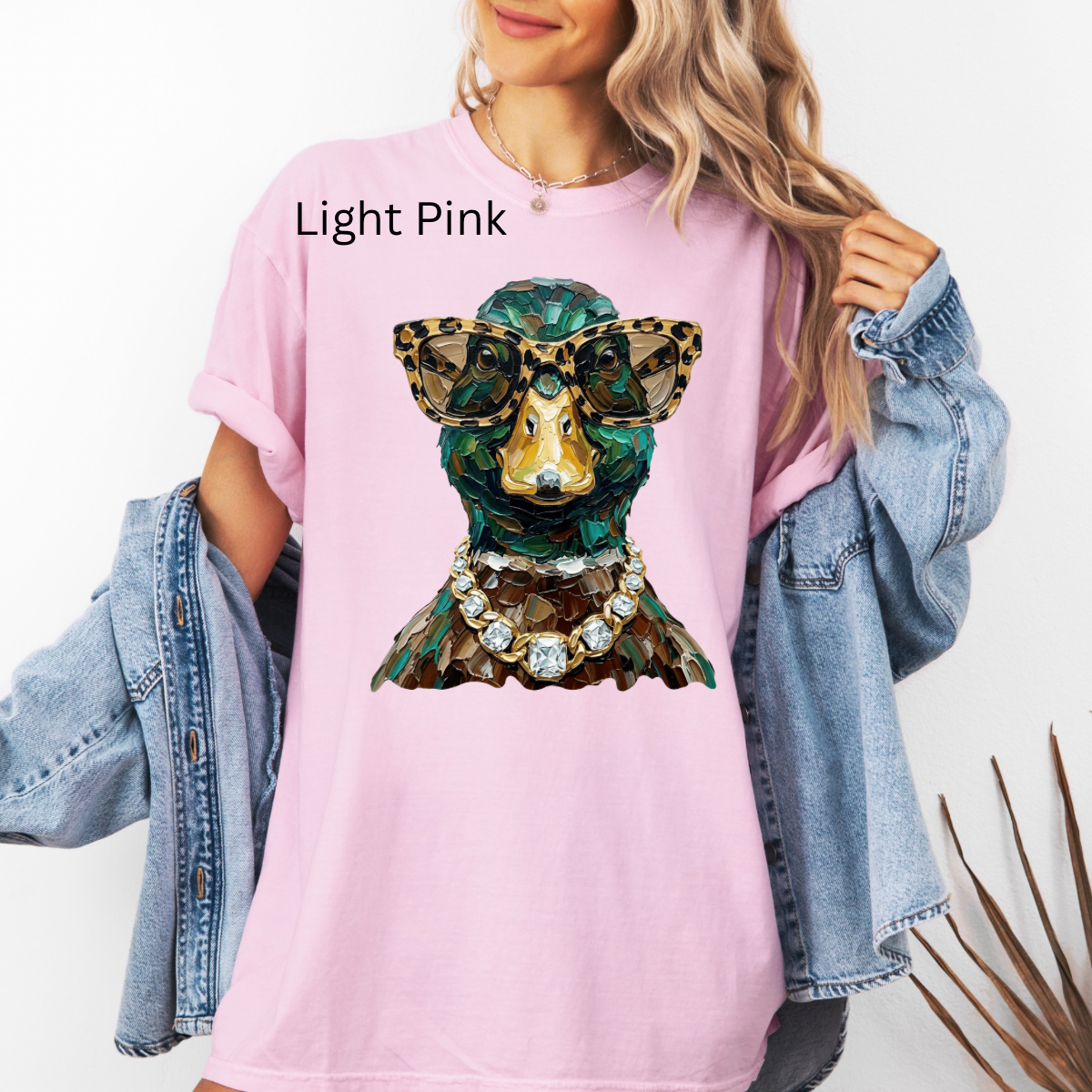 Glam Mallard Duck, Bling, Boujee, Leopard, Preppy Animal, Hunting Season