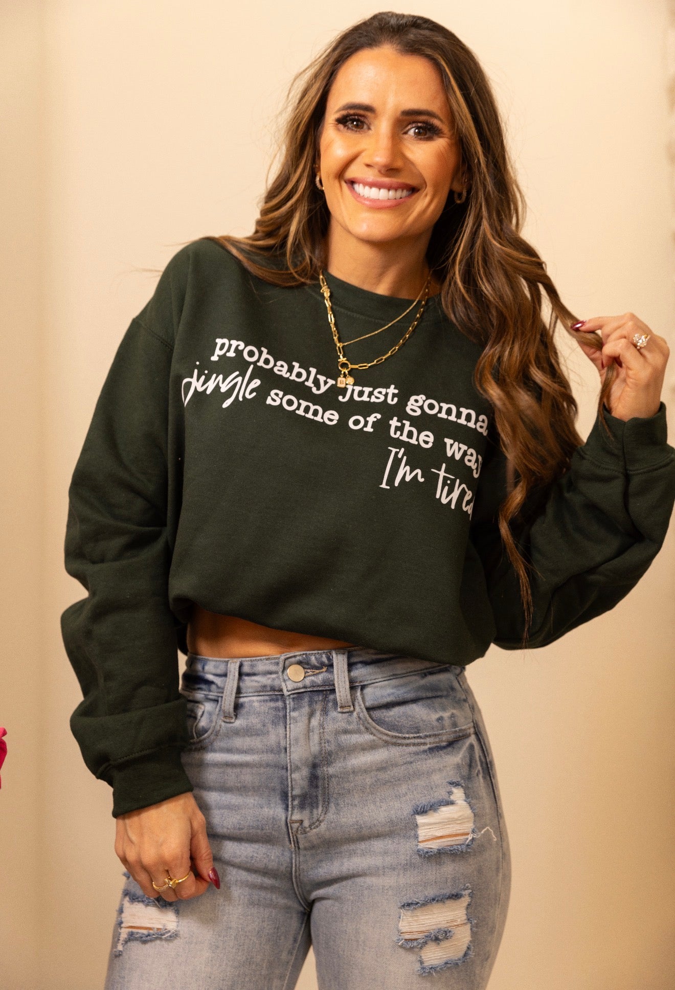 Jingle some of the way holiday sweatshirt