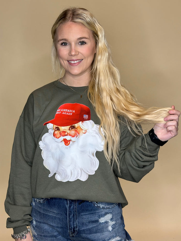 Santa Make America Great Again Sweatshirt