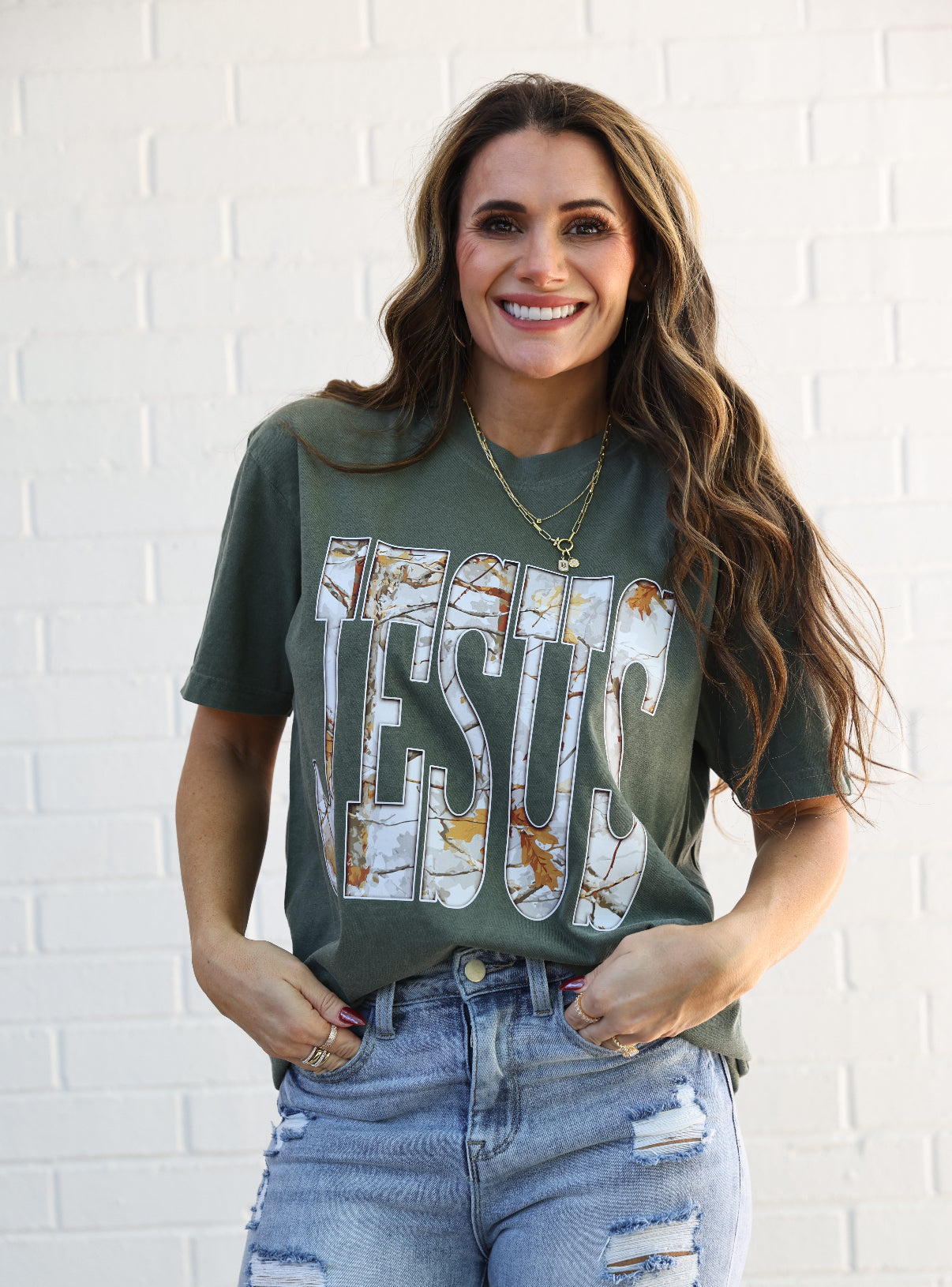 Camo Jesus T-shirt