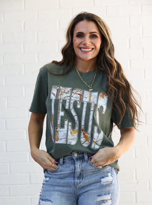 Camo Jesus T-shirt