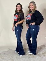 Darling Dark Denim Flare Jeans