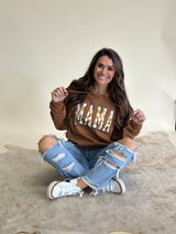 Retro Rust Mama Hoodie Sweatshirt