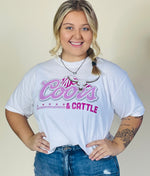 White & Pink Cattle Tshirt