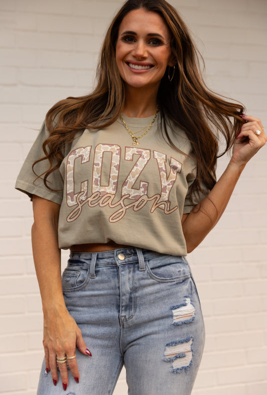 Camo Cozy Season Tshirt